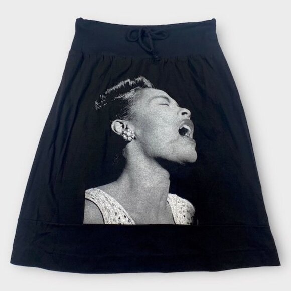 NWOT Billie Holiday Singing Skirt Black Size Large - Picture 3 of 8